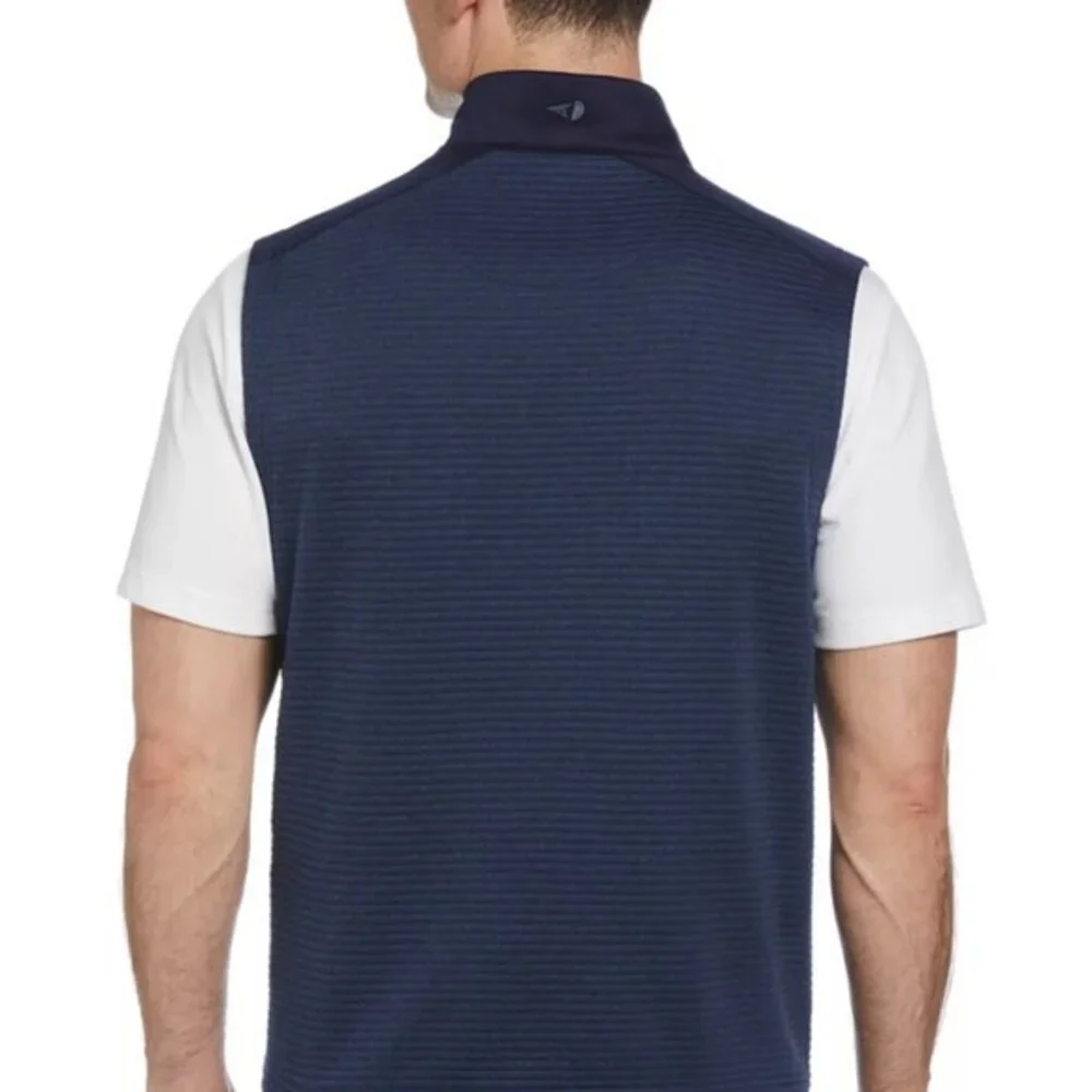 NEW Grand Slam Golf Vest Mens Size Large Blue Quilted Zip‎ Front NWT